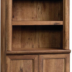 Sauder Palladia Bookcase with Doors, Multiroom Storage, Library Bookcase, Vintage Oak Finish