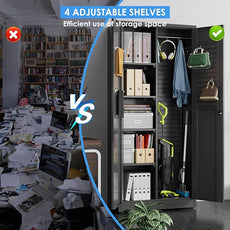 SUXXAN Broom Closet Storage Cabinet 71.4