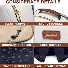 Laptop Backpack for Women Bookbag: 15.6 inch Work School Backpacks with Pouch Pocket for Large Capacity Cup & USB Charger College Book Bag Travel Business Nurse Teacher Bookbags Anti-theft Back Pack