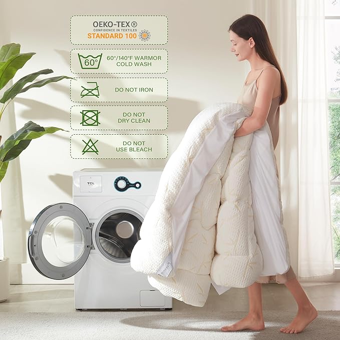 100% Waterproof Twin XL Size Mattress Topper, Thick Pillow Top Mattress Pad，Up to 21 Inch Deep Pocket,Soft Breathable Mattress Pad for Back Pain,Protector Cover(Beige)