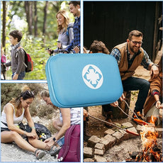 Car-Home Survival First-Aid Kit Emergency-Kit - Blue 273Piece Equipment Travel Supplies First Aid Set Home Essentials Camping Hiking YIDERBO