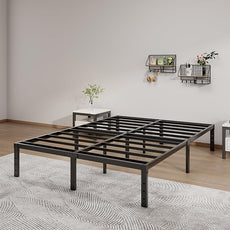 Metal Bed Frame Full Size - 14 Inch Heavy-Duty Full Platform Bed Frame No Box Spring Needed, Easy Assembly, Noise-Free, Sturdy Mattress Foundation, Underbed Storage Space
