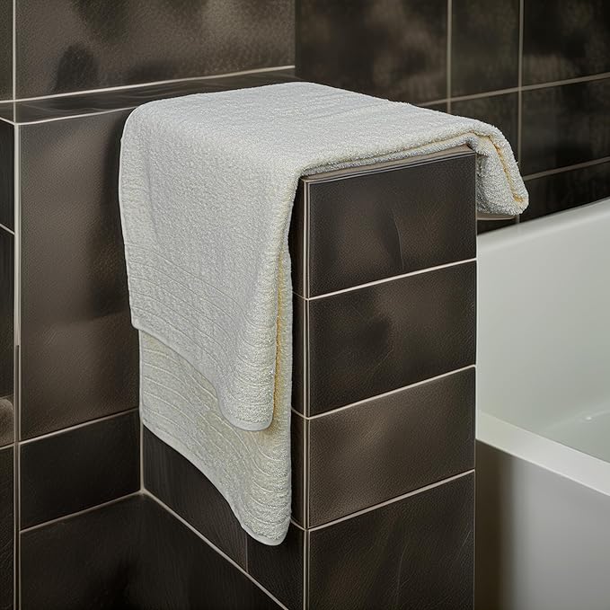 Tens Towels Pack of 2 Extra Large Bath Sheets 35 x 70 Inches, 100% Cotton, Larger & Lighter Weight, Quicker to Dry, Super Soft & Absorbent, Oversized Bath Towels, Cream