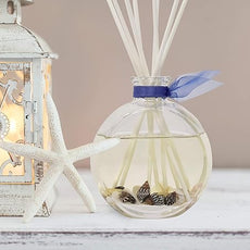 LOVSPA Reed Diffuser Set, Beach House Scented Oil Diffuser with Sticks, Home Fragrance Accessories for Bathroom Shelf Decor, Aroma Diffusers for Home or Office Desk, USA Made