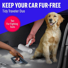 ChomChom Roller & Detailer Bundle - Pet Hair Remover and Reusable Lint Roller - ChomChom Cat and Dog Hair Remover for Furniture, Couch, Carpet, Clothing and Bedding - Multi-Surface Fur Removal Tool