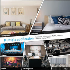 Art3d Peel and Stick Headboard for Twin in Black, Pack of 4 Panels Sized 9.84