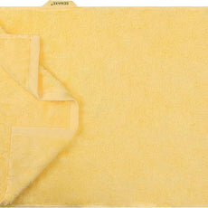 SEMAXE Hand Towel for Bathroom, 100% Combed Cotton Towel with Hanging Loop, Hotel Quality Absorbent Towel, Solid Colored Simple Style, 1 Pc Yellow Hand Towel, 550 GSM, 27