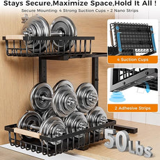 Under Sink Organizer,2 Pack Under Kitchen Sink Organizer,2 Tier Sliding-Out,5 Level Height Adjustable,Thickened Carbon Steel,Anti-rust Treatment,For Kitchen Bathroom Black