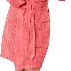 Turquaz Lightweight Short Robes For Women Waffle Kimono Bathrobe - Soft, Fast-Drying, Long-Lasting Cotton Blend
