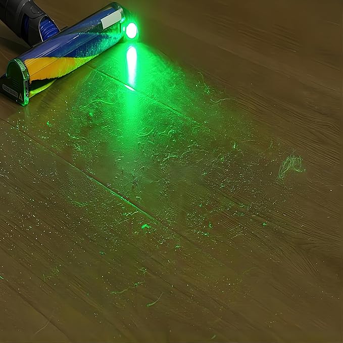 Vacuum Cleaner Dust Display LED,Compatible with Dyson & All Vacuum Cleaners,Reveal Microscopic Dust & Illuminate Invisible Pet,Cat, Dog Fur,Vacuum Accessories Upgrade Vacuum Attachments (Black)
