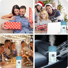 Essential Oil Diffuser with Night Light, 250ml Home Humidifier with Negative Ions, 3 Mode Ultrasonic Cool Mist Aroma Machine with 10ml Essential Oil (Blue, Lavender)