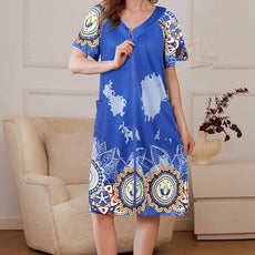 Ekouaer Women Robe Zipper Front Mumu Duster Robes Zip Up Housecoat Soft Sleepwear with Pockets