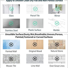 Heavy Duty Vacuum Suction Cup Hooks, Silver Plated Polished Super Suction for Kitchen Bathroom, 6 Pack