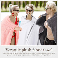 VitalCozy Set of 6 Large Bath Towels for Bathroom 28 x 55 Inches Soft Absorbent Shower Towels Bulk for Daily Use Gym Beach Pool Hotel(Multicolor)