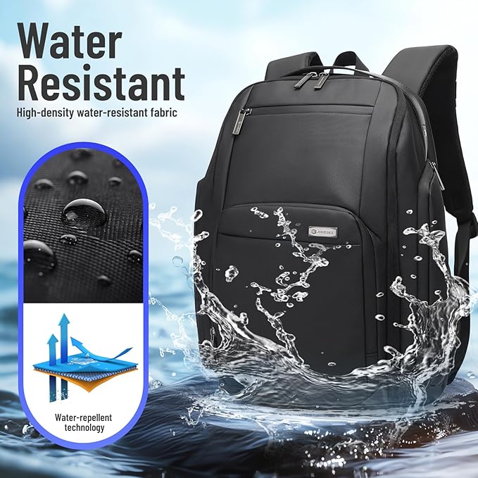40L TSA Travel Laptop Backpack, Carry-On Weekender Bag with USB Port & TSA Lock, 17.3 Inch Business Travel Backpack for Men, Expandable Overnight Bag with Large Capacity & Flight Approved Design