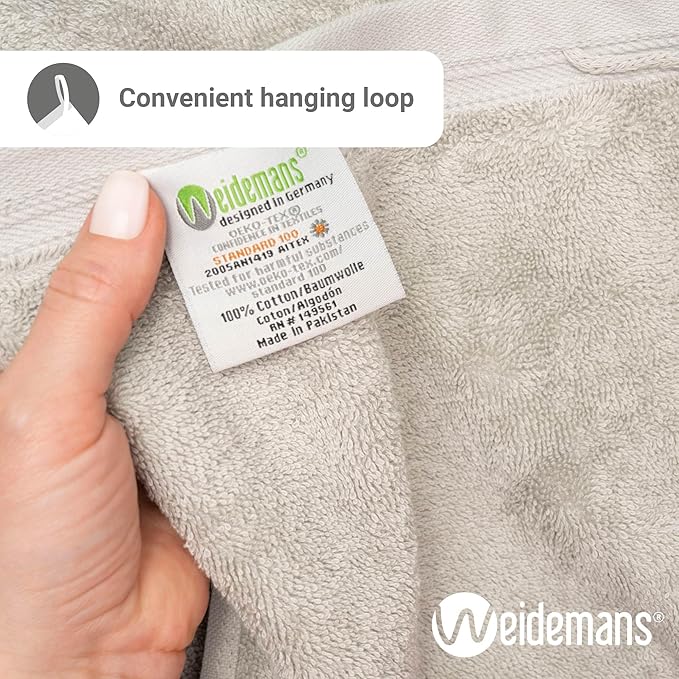 100% Cotton Towels 35" X 70" | Black & Silver Towels Set of 2 Ultra Soft and Highly Absorbent Bath Towel Set Cotton, Gym, Hotel, Spa, Machine Washable