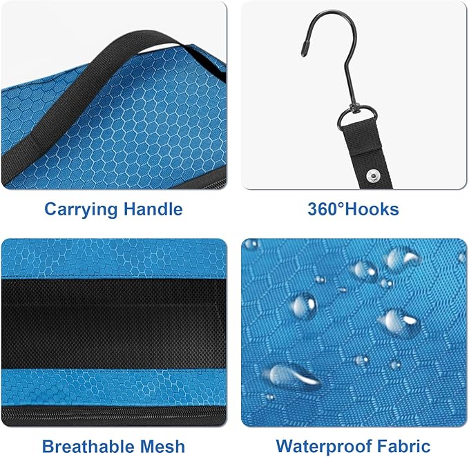 Suitcase Organizer, Travel Luggage Organizer Portable Hanging Travel Shelves Collapsible Hanging Packing Cubes for Carry on Suitcase