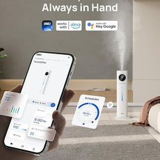 Dreo 11L Smart Humidifier Large Room 700 ft², 100H Cool Mist Air Humidifiers for Bedroom, Top-Fill Self-Cleaning Tank, 26dB, Auto Mode, Aroma Box, RGB Light, Remote & APP Control, Baby, Plant, Blue