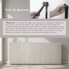 Nestl Upholstered Twin Headboard - Easy Assemble Channel Stitched Headboard Twin Size - Wall Mounted Headboards with 3D Soundproof Wall Panels Peel & Stick Floating Headboards, Linen