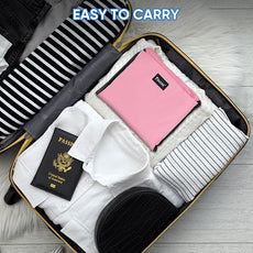 BALEINE 150L Laundry Bag Backpack, 900D Oxford Fabric Large Travel Laundry Bags with Shoulder Straps and 2 Mesh Pockets for College Dorm, Apartment, Laundromat (Pink, 150L)