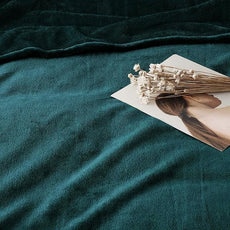 IR Imperial Rooms Fleece Blanket 12 Pack Twin Size 60 x 80 Inches - Super Soft Fluffy Throw Blanket for Sofa and Bed - Warm and Cozy Lightweight 400 GSM Microfiber Bed Throws Blankets (Twin, Emerald)