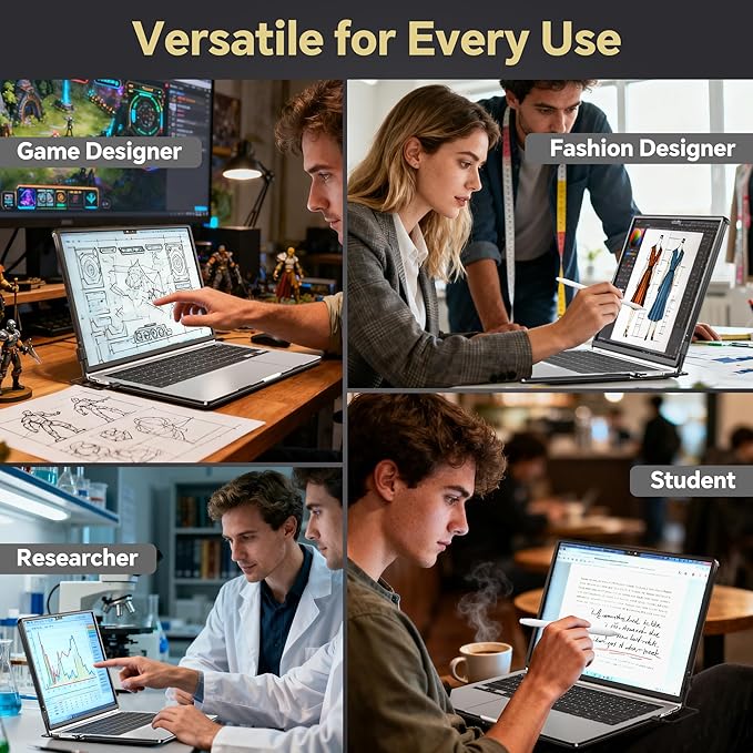 10-Point Infrared Touch Screen Frame for MacBook Air 15 Inch, High-Precision Magnetic Touchpad, Trackpad Activator with Multi-Gesture Control, Ultra-Thin Hard Shell Case & Passive Stylus Pen Included