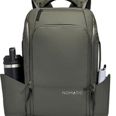 NOMATIC 14L Travel Pack - Water Resistant Laptop Bag - TSA-Ready Expandable Backpack (Olive)