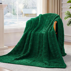 Knitted Weighted Blanket for Adult, Chunky Knit Weighted Throw for Sleep 60