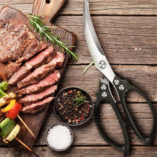 Heavy Duty Poultry Shears,Kitchen Shears,Food Scissors All Purpose for Meat Cutting,Chicken,Turkey,Fish,Dishwasher Safe Kitchen Scissors with Anti-Slip Handle