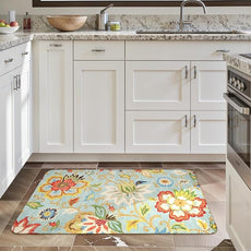 Lahome Collection Modern Floral Area Rug - 2’X 3’ Non-Slip Colorful Vintage Throw Area Rug Accent Distressed Floor Carpet for Living Room Bedrooms Decor (2’X 3’, Paisley)