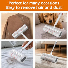 9.45 Inch Extra Sticky Lint Roller Refills 3 Pack (270 Sheets) –Compatible with 9.45 Inch Lint Rollers Pet Hair and Lint Cleaning on Furniture, Carpets, and Clothes