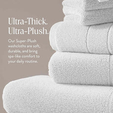 Brooklinen Super-Plush Turkish Cotton Washcloths - Set of 2 - Cotton, 820 GSM, Highly Absorbent, Machine Washable, Perfect for Home & Bathroom (13