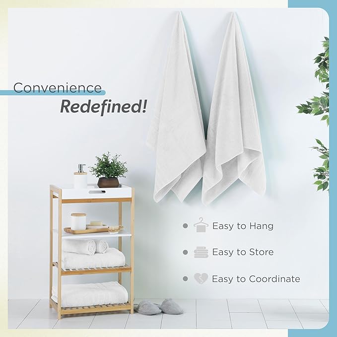 Martex 2-Pack Ultimate Performance Bath Sheet Set – 100% Cotton – 33” x 65” – Extra Large Bath Towels – Versatile – Low-Linting – Supersoft Bathroom Set – Super Absorbent – Easy Care – White