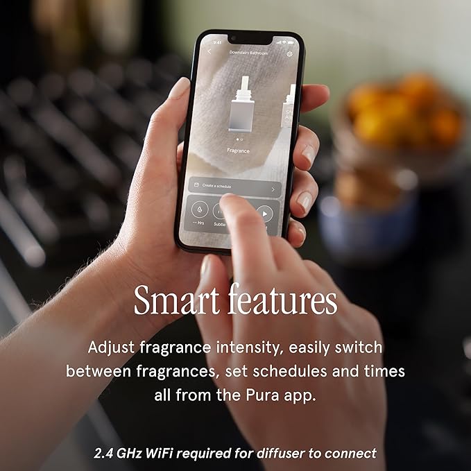 Pura x Studio McGee Home Scent Refill - Smart Air Diffuser - Up to 120-Hours of Luxury Fragrance per Refill - Home Essential - Clean & Safe Diffuser Fragrance - 2 Pack, Santal Vanilla