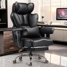 COMHOMA Big and Tall Office Chair 400LBS Heavy Duty Gaming Chair with Deluxe Embossing Leather High Back Wider Ergonomic Computer Chair with Foot Rest 150°Reclining Pocket Spring Lumbar Support