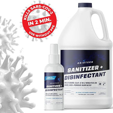 BRIOTECH Sanitizer Disinfectant Hypochlorous, Kill 99.99% of Viruses & Bacteria, Control Mold, Eliminate Odor, Gentle for Nursery & Play Rooms, Food Contact Surface Sanitizer, 1 Gallon Refill