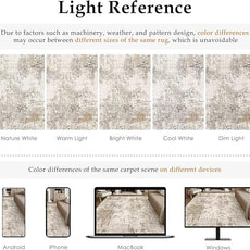 4x4 Washable Round Rug Brown Grey Abstract Entryway Area Rug Neutral Modern Non Slip Soft Low Pile Carpet for Bathroom Kitchen Living Room Bedroom Entrance