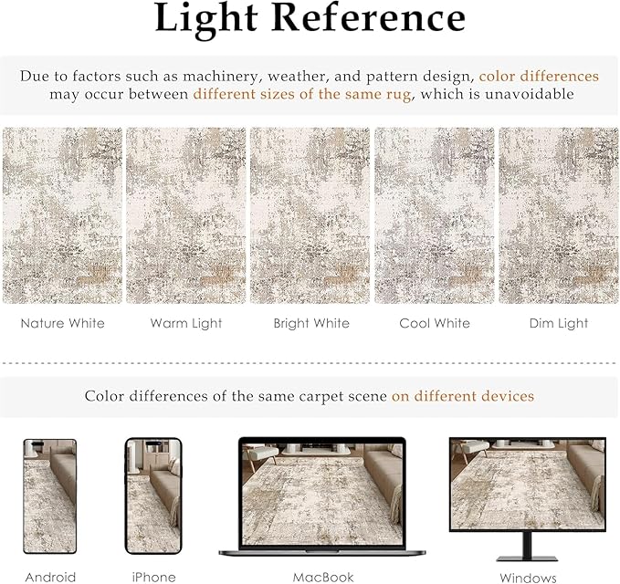 4x4 Washable Round Rug Brown Grey Abstract Entryway Area Rug Neutral Modern Non Slip Soft Low Pile Carpet for Bathroom Kitchen Living Room Bedroom Entrance