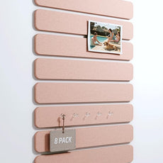 Cork Board Alternative Felt Strip Board 8-Pack 13
