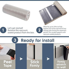 Nestl Upholstered King Headboard - Easy Assemble Channel Stitched Headboard King Size Bed - Wall Mounted Headboards with 3D Soundproof Wall Panels Peel & Stick Floating Headboards, Linen