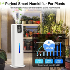 Smart Humidifiers Large Room Bedroom Home,2.11Gal(8L) Quiet Top Fill Cool Mist Humidifier,Smart App & Remote Control, 3 Speed Humidifier with 360°Nozzle,Humidity Setting for Baby Office Plant(White)