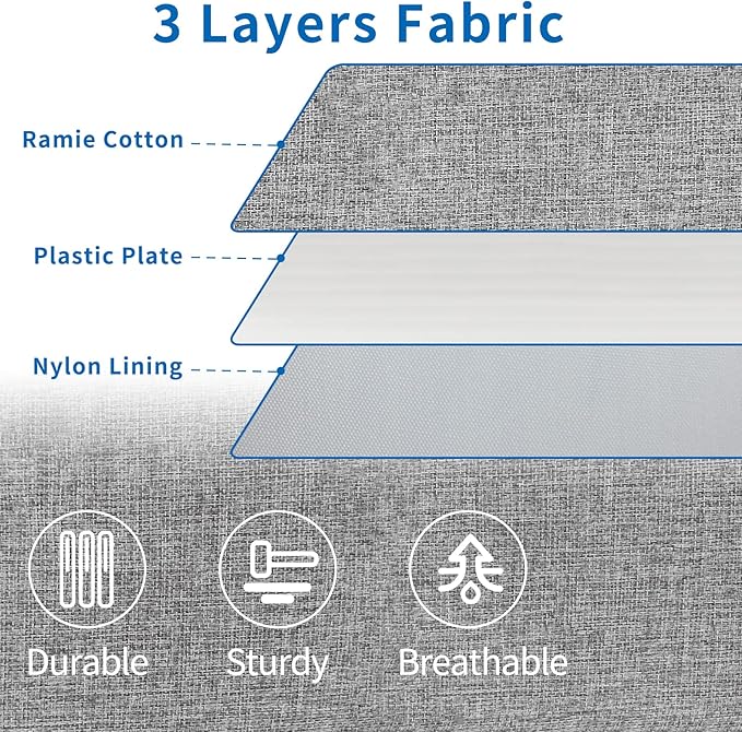 punemi Under Bed Storage With Lids, 2 Pack Large Underbed Storage Containers Clothes W/ 3 Handles, Foldable Low Profile Stackable Drawer Organizer Bins Box for Blanket Shoe Bedroom, 31.1*15.7*6inch