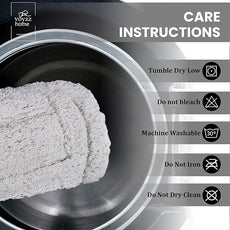 voyzz home Luxurious 100% Cotton Bath Rug Mat - Featuring Ultra-Soft Plushness, Non-Slip Design, Super Water Absorbent and Machine Washable Mats for Bath Floor, Tub and Shower, 17