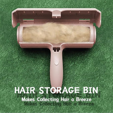 ORDORA Pet Hair Remover for Furniture/Bed, Reusable Dog Hair Remover Roller for Dog & Cat, Self-Cleaning, No Adhesive or Sticky Tape Needed, Perfect Fur Remover for Couch (Champagne Pink)