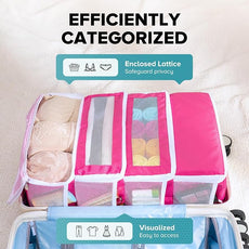 Suitcase Organizer, Travel Luggage Organizer Hanging Shelves Packing Cube Closet/Collapsible Portable Travel Organizer for Carry-on