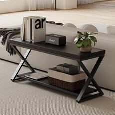 IBF Black Bench for Entryway, Black Modern Wood Bench for Bedroom Hallway Foyer, Farmhouse Entry Way Home Organizer Shoe Bench Seat with Storage Rack Indoor Under Window, 39 Inch Long