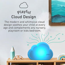 Pure Enrichment PureBaby Cloud Ultrasonic Cool Mist Humidifier Quiet Variable Mist for up to 24 Hrs Ideal for Baby Nurseries & Kids Bedrooms to Relieve Congestion Colds & Coughs, Night Light, BPA-Free
