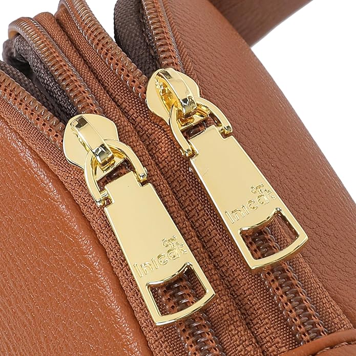 INICAT Travel Small Crossbody Sling Bags Women Cross Body Purses Passport Holder Vegan Leather Fanny Packs Birthday Gifts