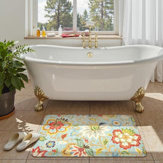 Lahome Collection Modern Floral Area Rug - 2’X 3’ Non-Slip Colorful Vintage Throw Area Rug Accent Distressed Floor Carpet for Living Room Bedrooms Decor (2’X 3’, Paisley)