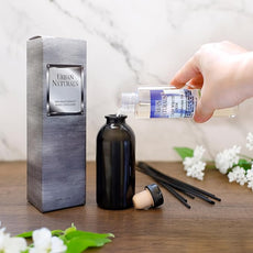 Urban Naturals Lavender Fields Oil Essential Oil Reed Diffuser Set with Real Lavender Stems! French Blossoms, Geranium & Clary Sage | #1 Gift Idea for Aromatherapy & Stress Relief | Vegan | USA Made